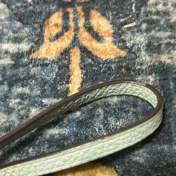 Kate Spade Leila leather card holder wristlet seawater - Picture 7 of 9